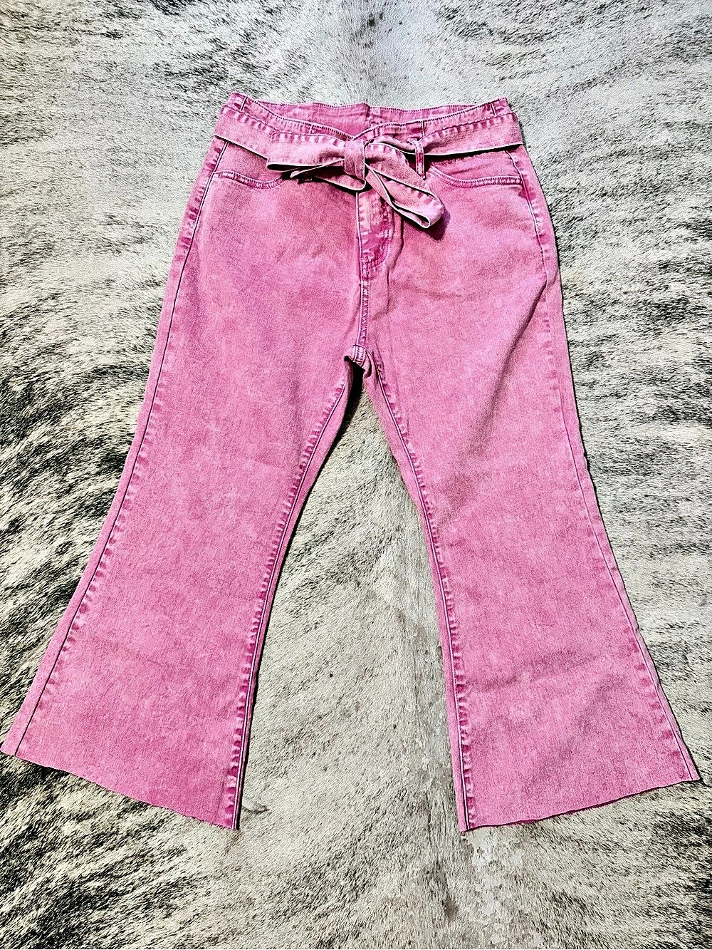 Women’s Pink Flare Jeans